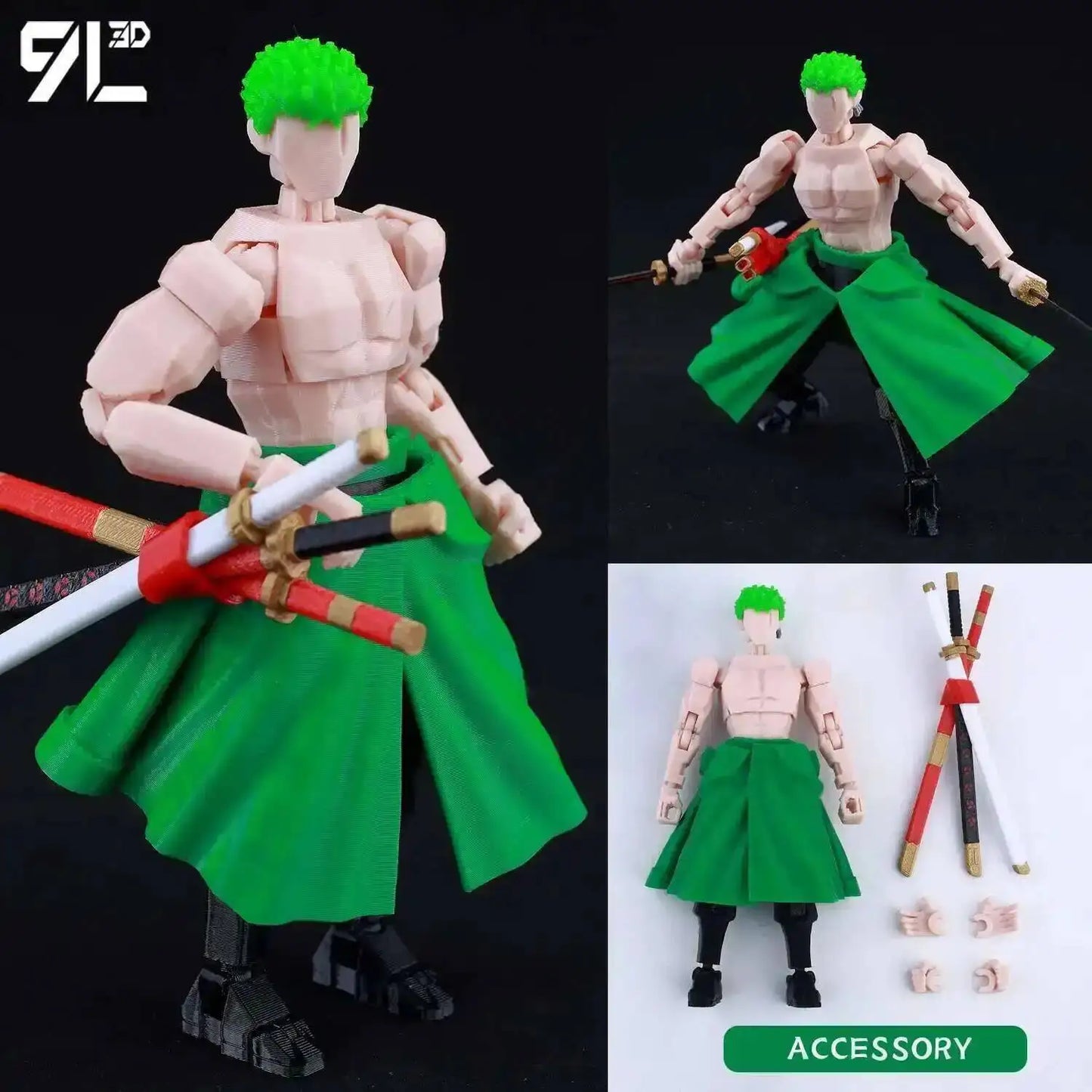 Poseable Anime Figure 3D Multi-Jointed Action Model Toy