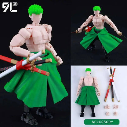 Poseable Anime Figure 3D Multi-Jointed Action Model Toy
