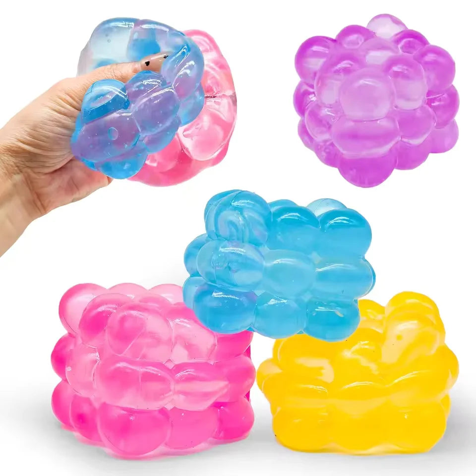 Stress Relief Squeeze Toy – 3D Sensory Decompression Cube