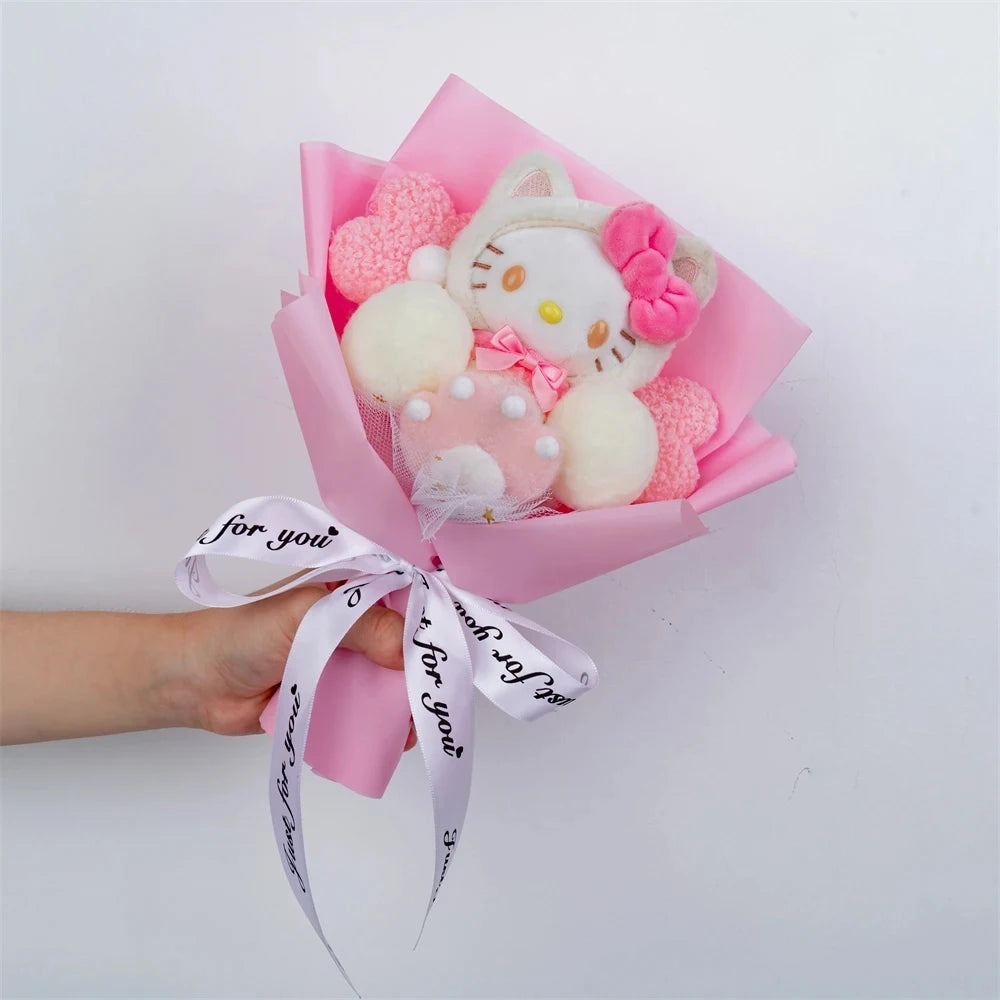Plush Flower Bouquet with Rose Design