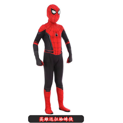 Kids Spider Superhero Costume with Mask Halloween Jumpsuit