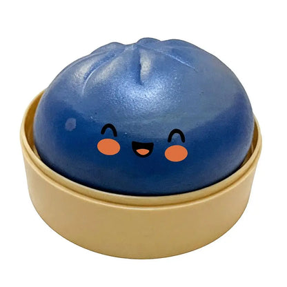Dumpling Squeeze Toy – Soft Squishy Fidget Toy with Steamer