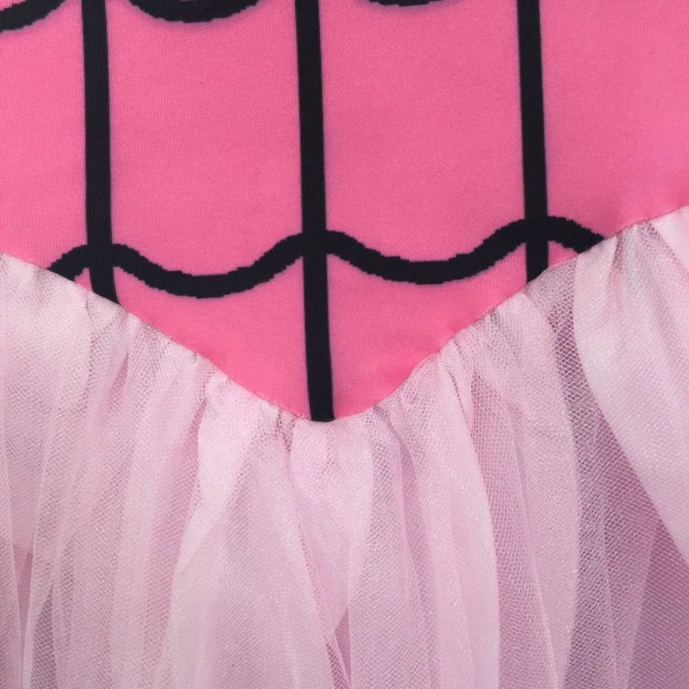 Girls Pink Halloween Costume Dress for Cosplay & Parties