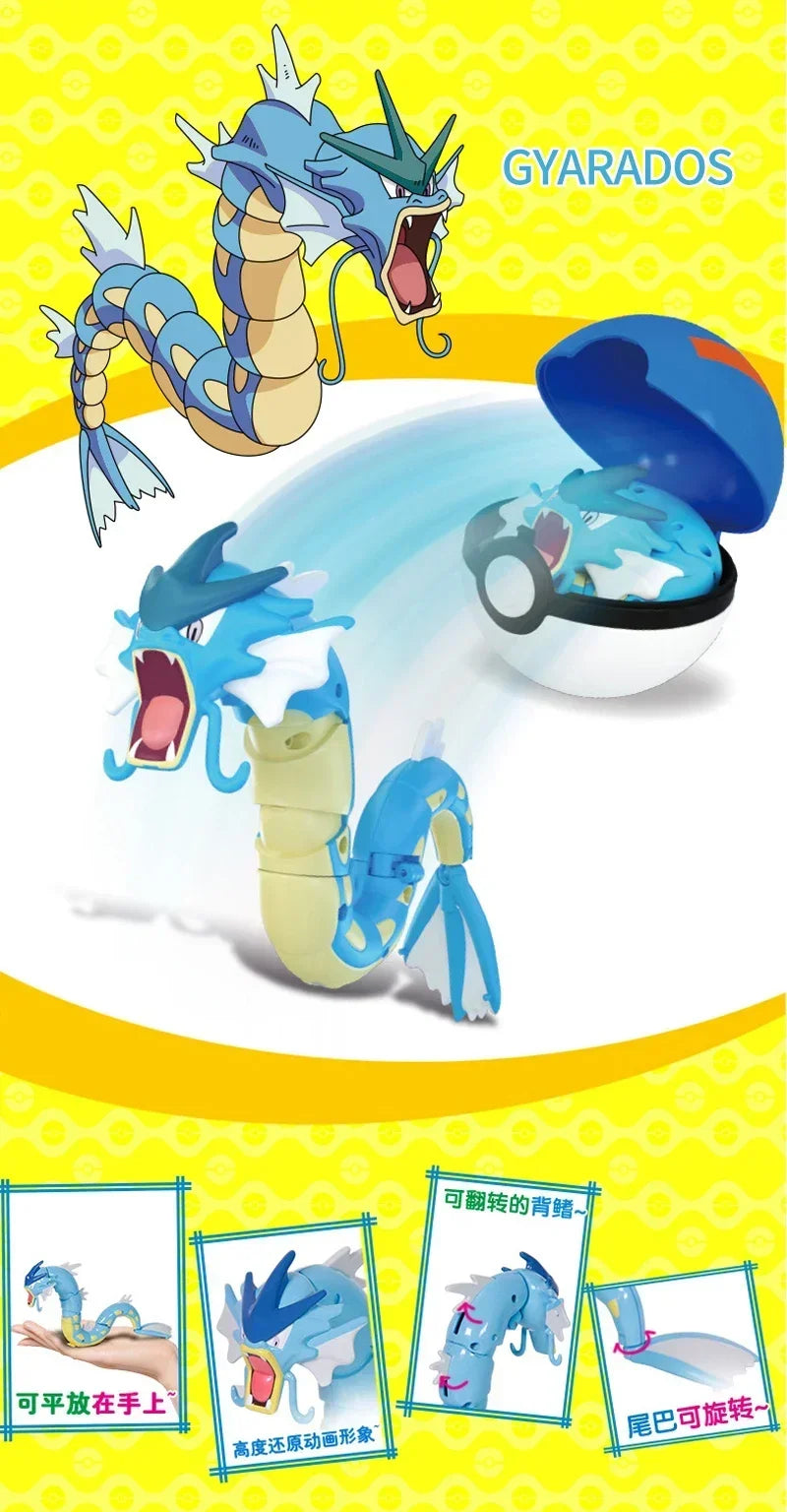 Pokémon Figure Toy Deform Poke ball Action Figure Set