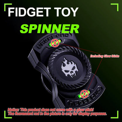 3-in-1 Metal Fidget Toy Spinner Slider Stress Relief EDC