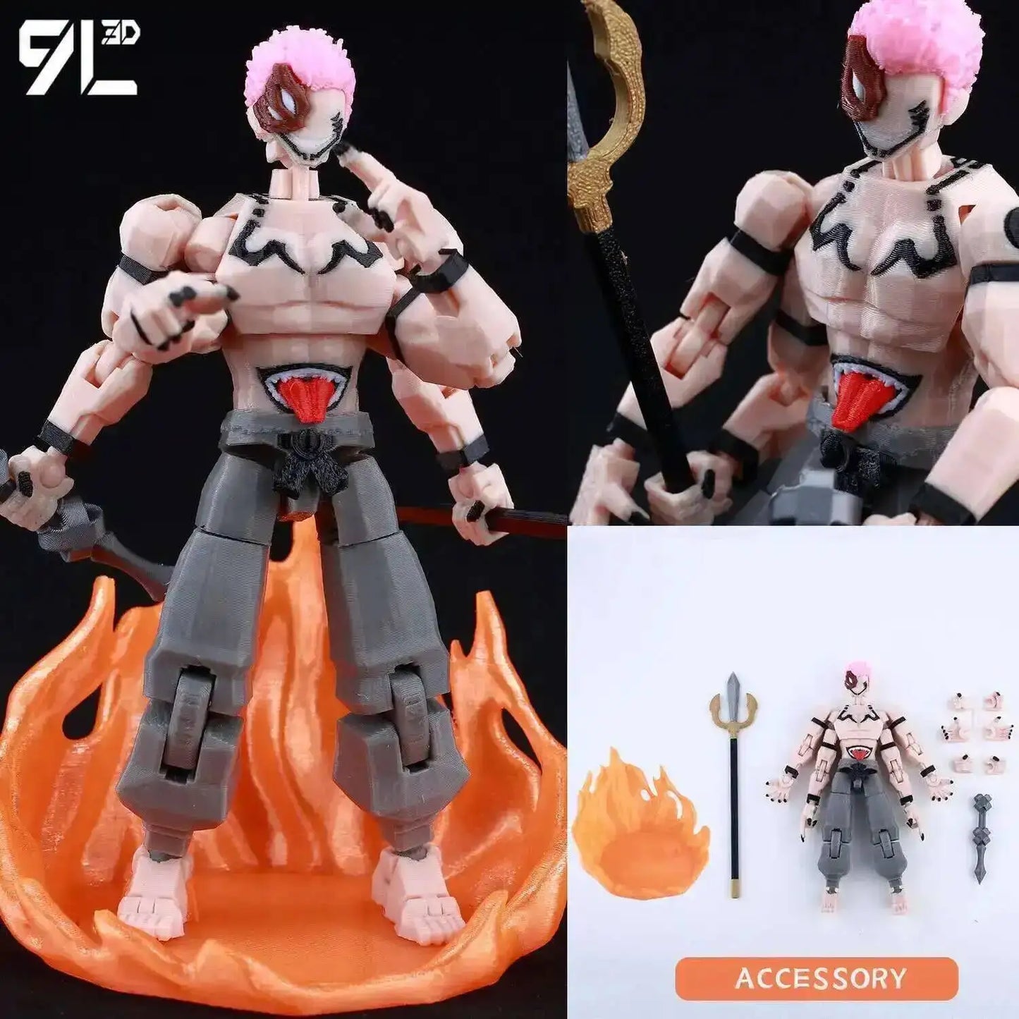 Poseable Anime Figure 3D Multi-Jointed Action Model Toy