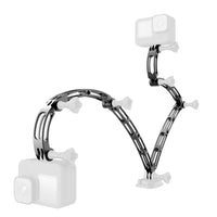 Action Camera Helmet Mount Extension Aluminum Arm Adapter