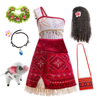 Moana 2 Dress for Girls Princess Costume with Accessories
