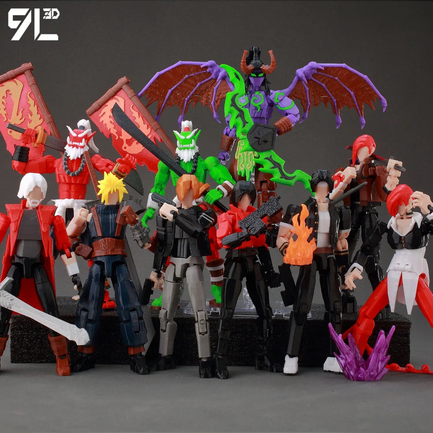 Poseable Anime Figure 3D Multi-Jointed Action Model Toy