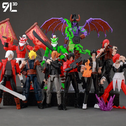 Poseable Anime Figure 3D Multi-Jointed Action Model Toy