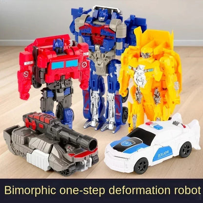 Transforming Robot Car Toy One Step Conversion Vehicle