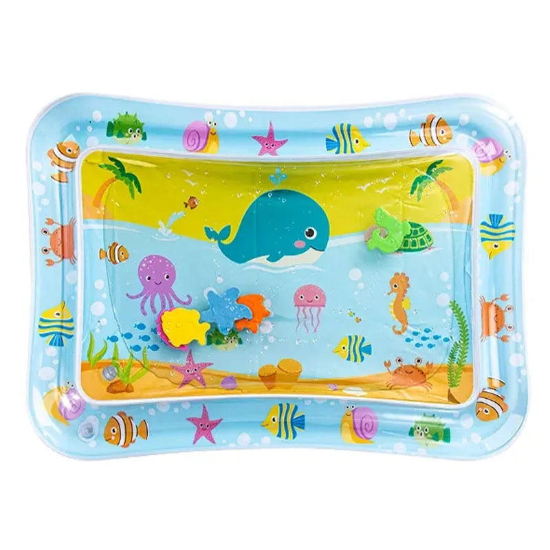 Baby Water Play Mat Inflatable PVC Tummy Time Activity Mat