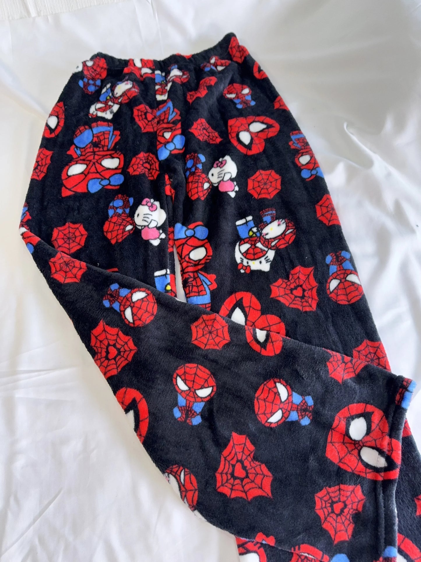 Anime Pajama Pants Y2K Flannel Cartoon Sleep Bottoms