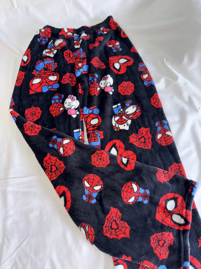 Anime Pajama Pants Y2K Flannel Cartoon Sleep Bottoms