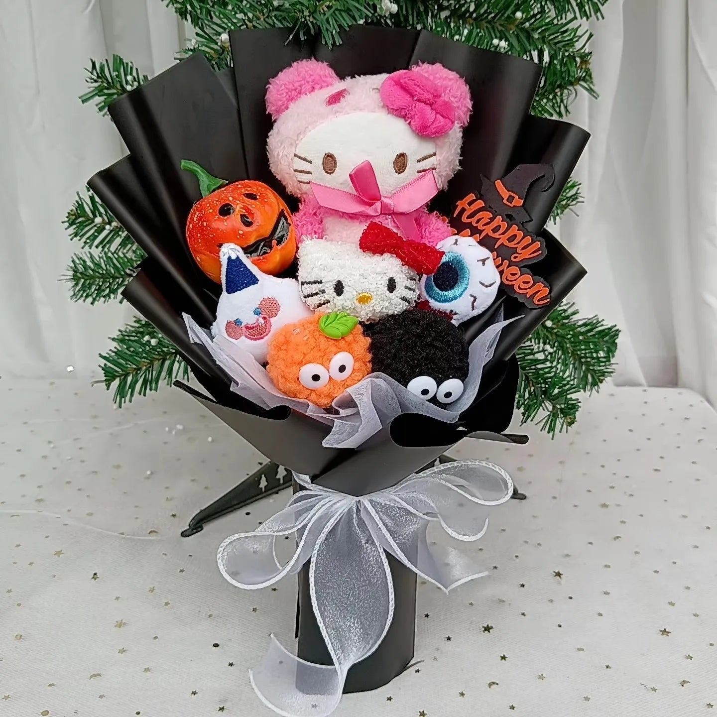 Plush Flower Bouquet with Rose Design