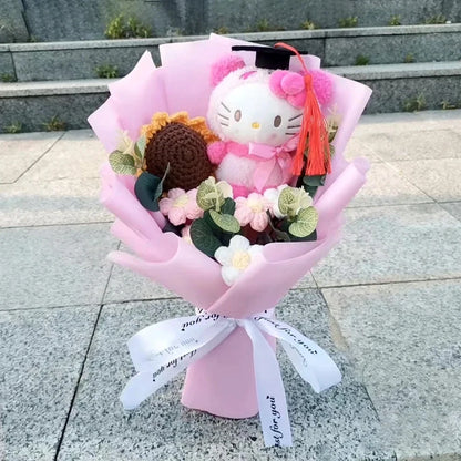 Plush Flower Bouquet with Rose Design