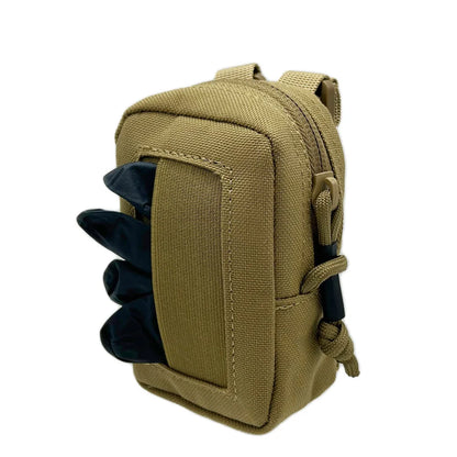 Disposable Glove Pouch Nylon MOLLE Belt Carrier for EMT & Tactical Use