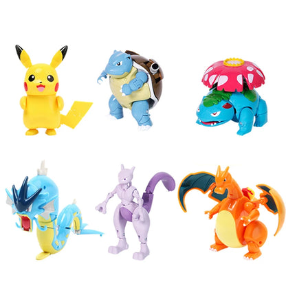 Pokémon Figure Toy Deform Poke ball Action Figure Set