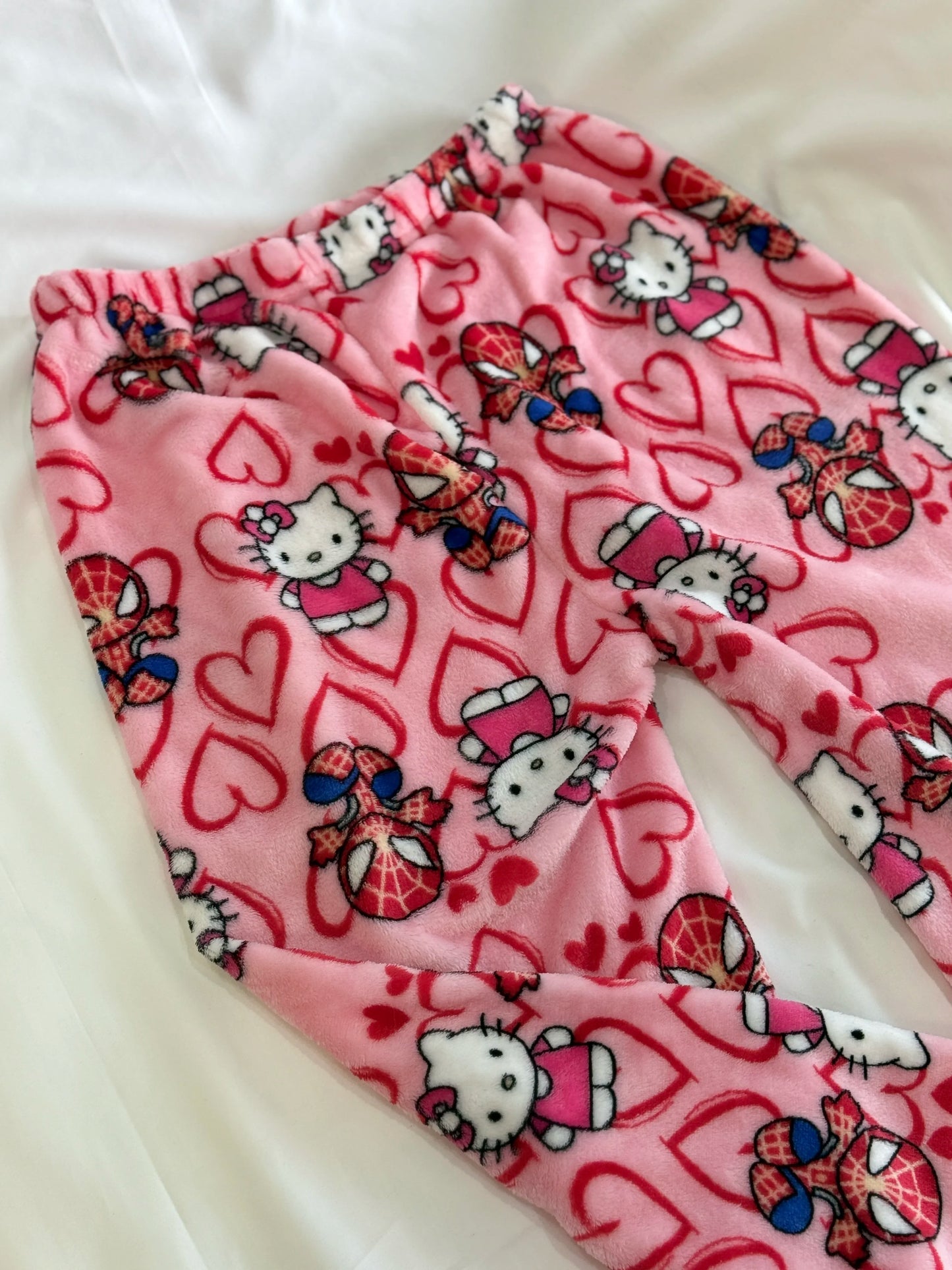 Anime Pajama Pants Y2K Flannel Cartoon Sleep Bottoms