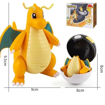 Pokémon Figure Toy Deform Poke ball Action Figure Set
