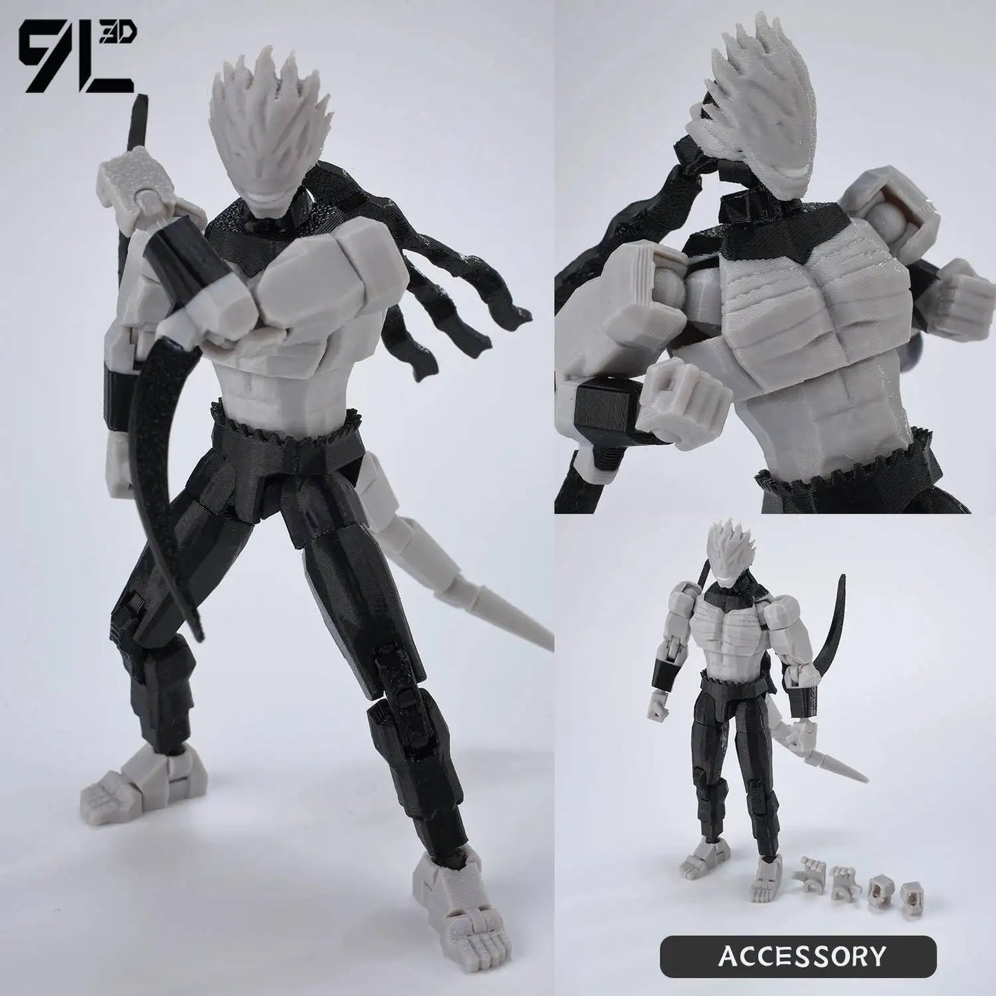Poseable Anime Figure 3D Multi-Jointed Action Model Toy
