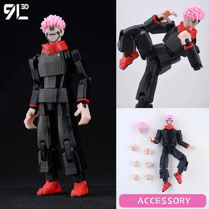 Poseable Anime Figure 3D Multi-Jointed Action Model Toy