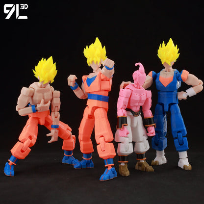 Poseable Anime Figure 3D Multi-Jointed Action Model Toy