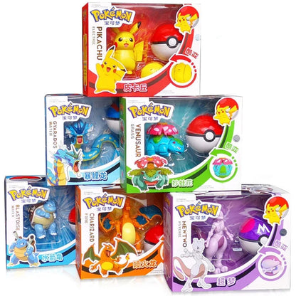 Pokémon Figure Toy Deform Poke ball Action Figure Set