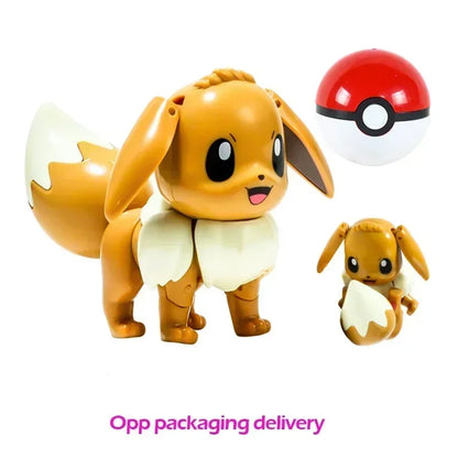 Pokémon Figure Toy Deform Poke ball Action Figure Set