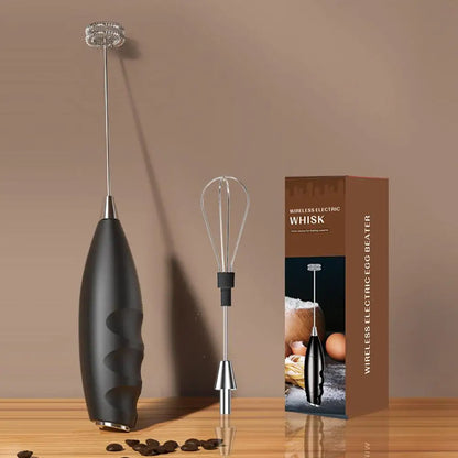 Electric Milk Frother Handheld Battery Powered Coffee Whisk