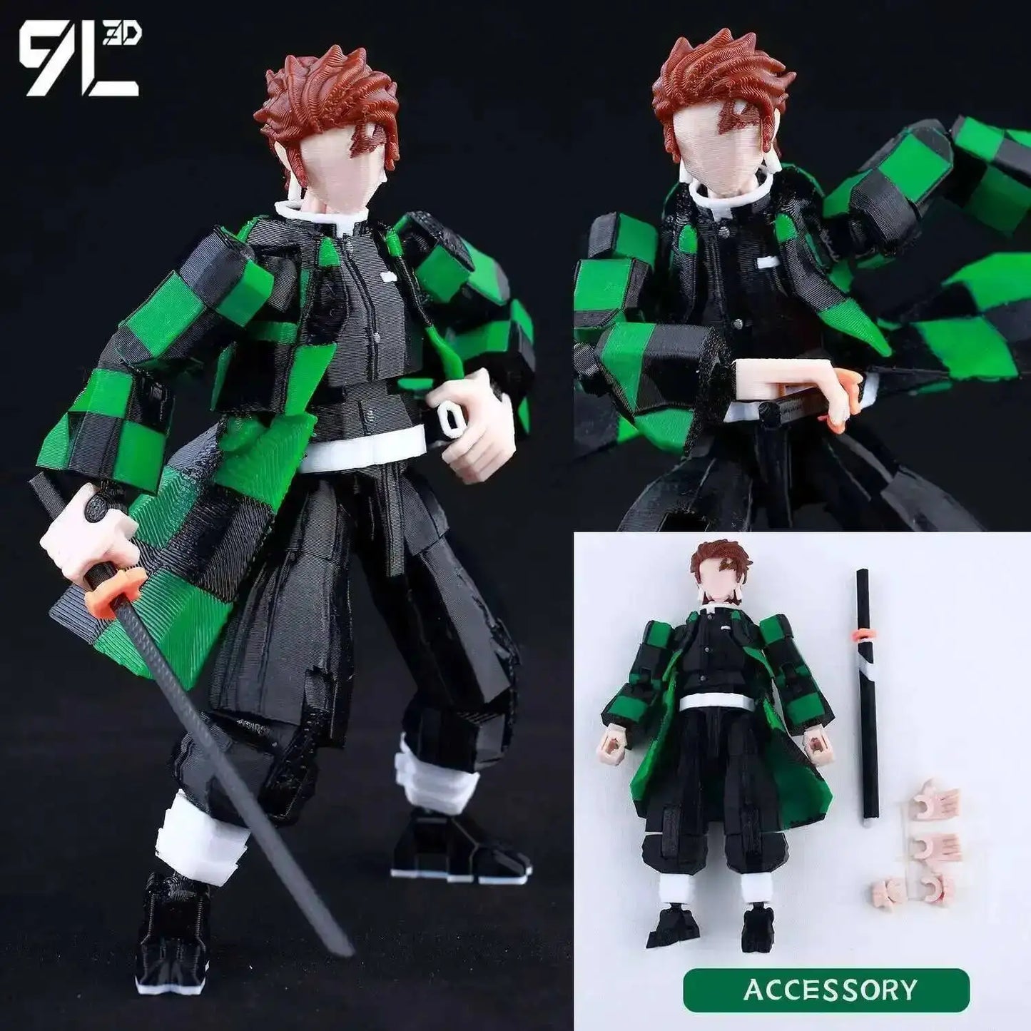 Poseable Anime Figure 3D Multi-Jointed Action Model Toy
