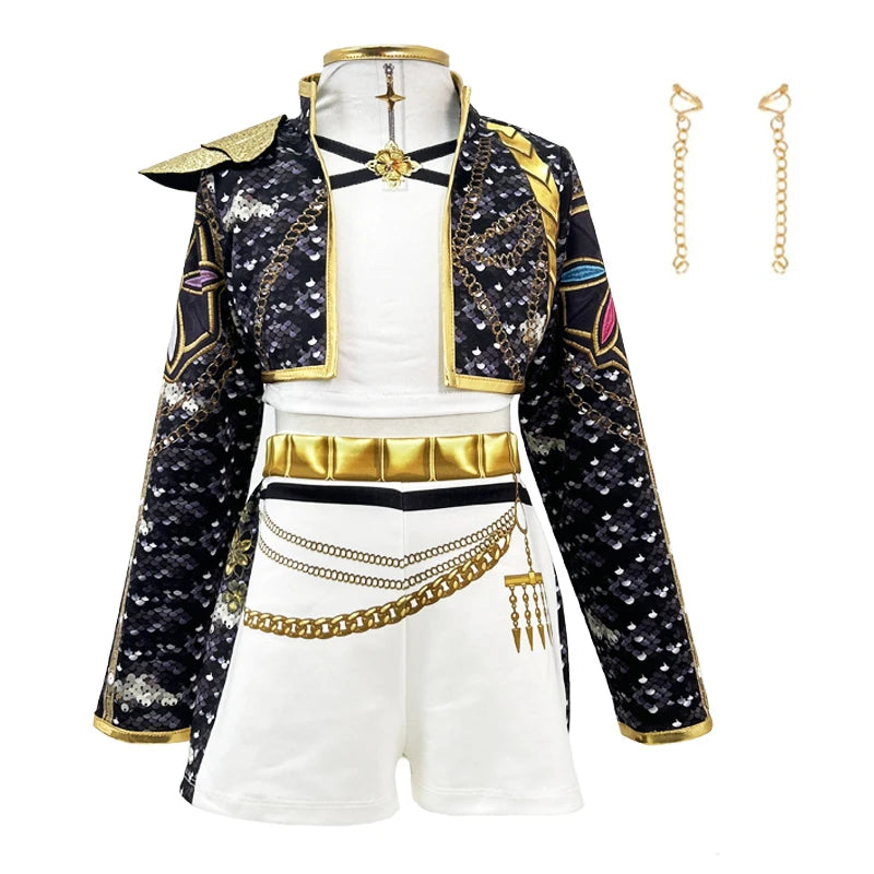 Girls Cosplay Costume Set 3PCS Kids Carnival Party Outfit