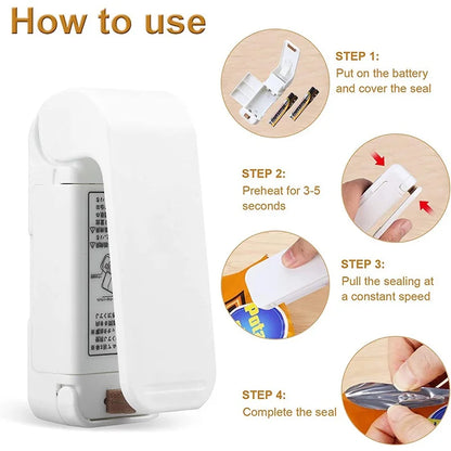 Mini Bag Sealer Portable Handheld Heat Bag Sealer