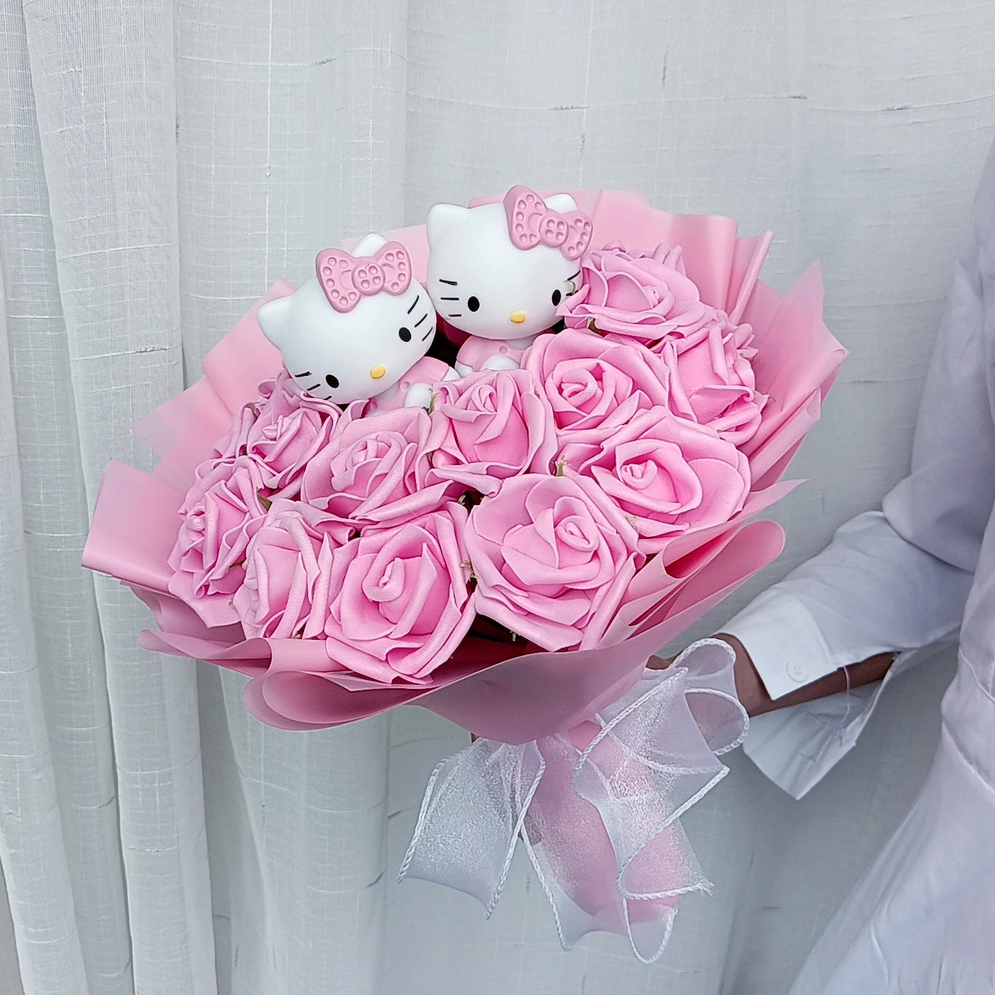 Plush Flower Bouquet with Rose Design