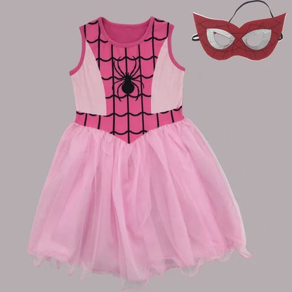 Girls Pink Halloween Costume Dress for Cosplay & Parties