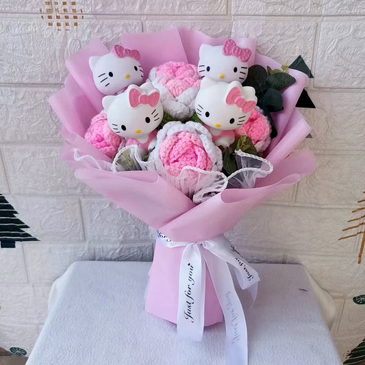Plush Flower Bouquet with Rose Design