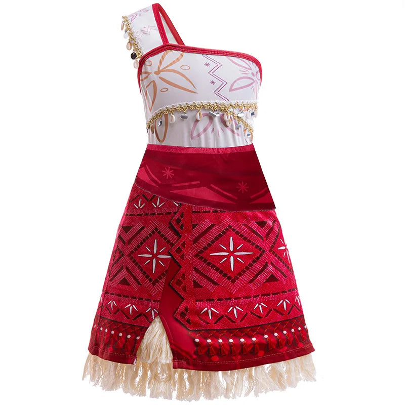 Moana 2 Dress for Girls Princess Costume with Accessories