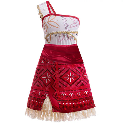 Moana 2 Dress for Girls Princess Costume with Accessories