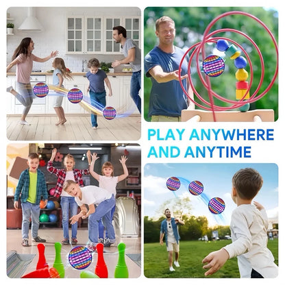 Flying Ball Toy with LED Lights & 360° Rotating Hover Design