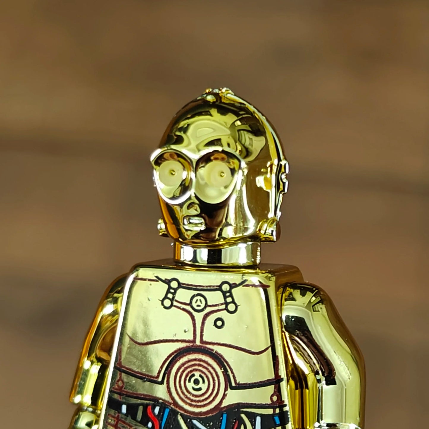Mr Gold Building Block Figure Chrome Gold Minifigure