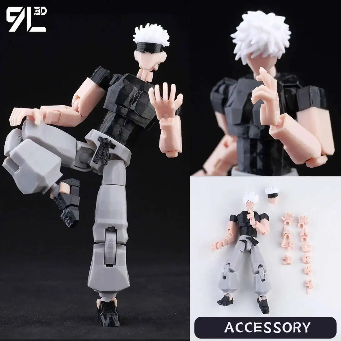Poseable Anime Figure 3D Multi-Jointed Action Model Toy