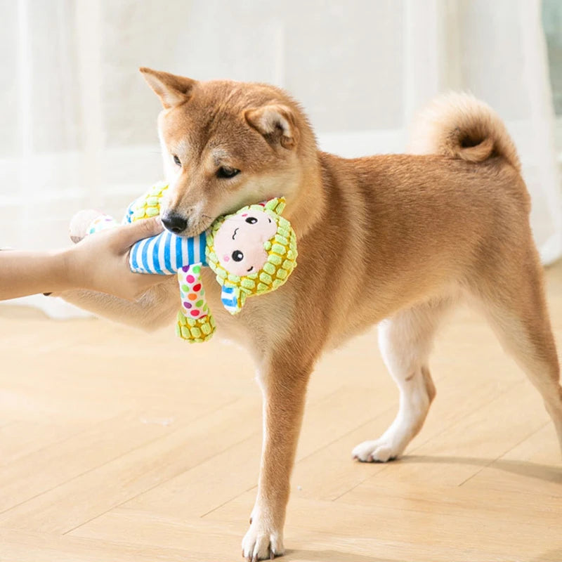 Dog Squeaky Toy Plush Interactive Chew Toy for Dogs