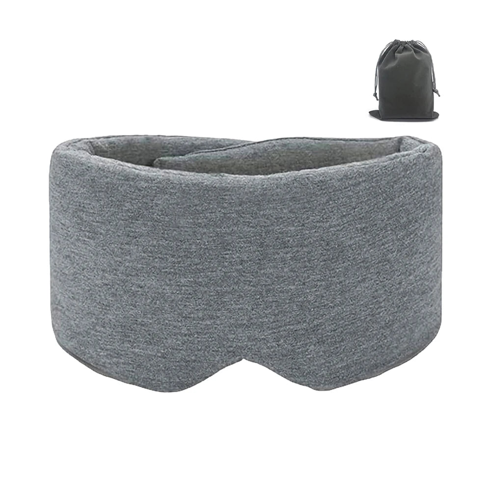 Blackout Sleep Mask – Cotton Eye Cover for Side Sleepers