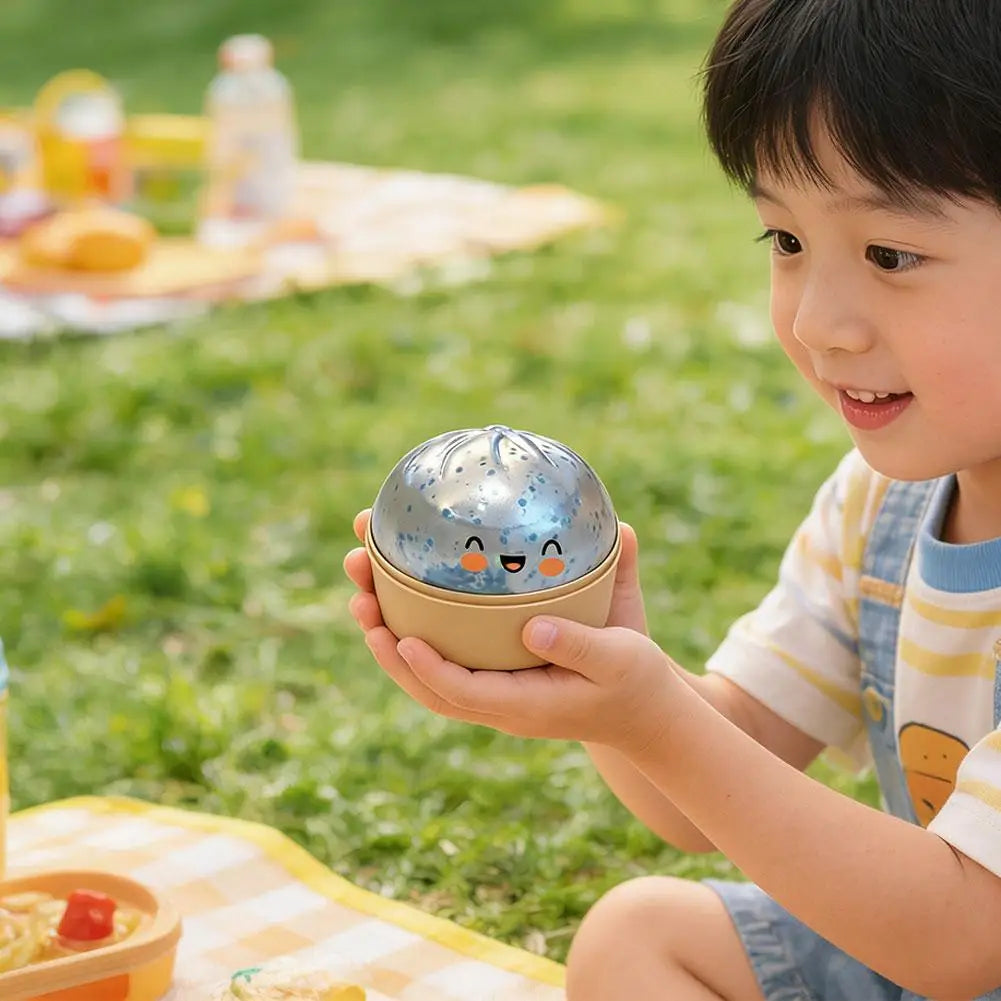 Dumpling Squeeze Toy – Soft Squishy Fidget Toy with Steamer