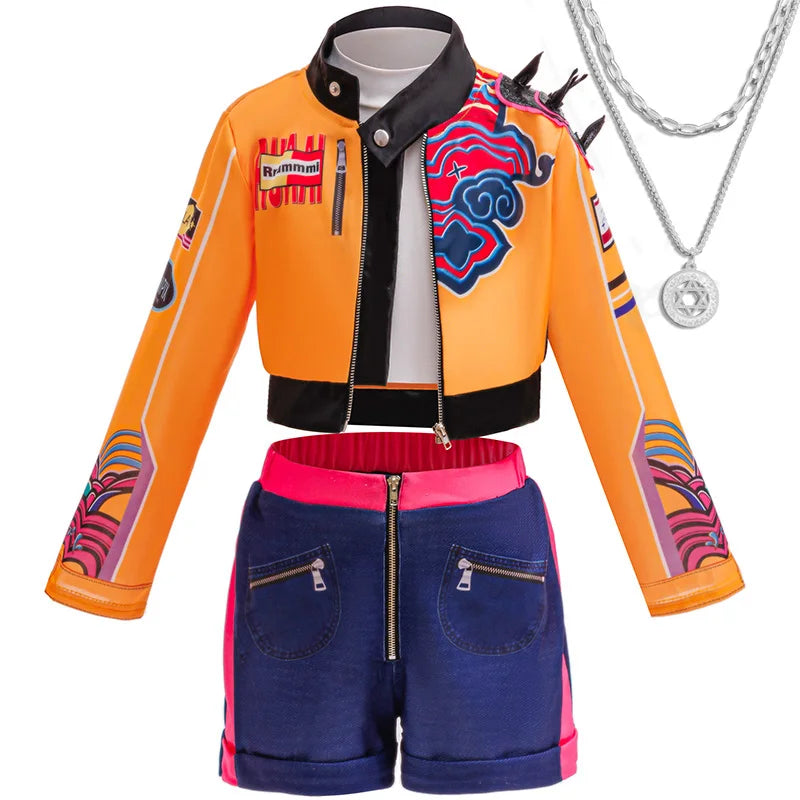 Girls Cosplay Costume Set 3PCS Kids Carnival Party Outfit