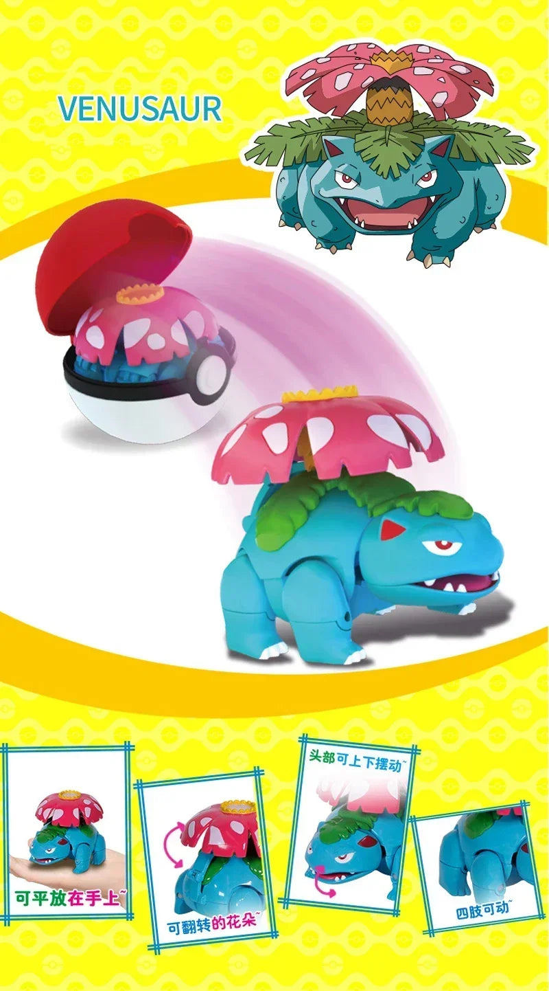 Pokémon Figure Toy Deform Poke ball Action Figure Set
