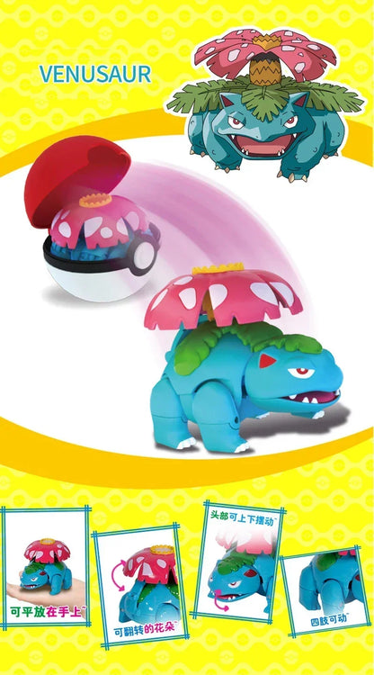 Pokémon Figure Toy Deform Poke ball Action Figure Set