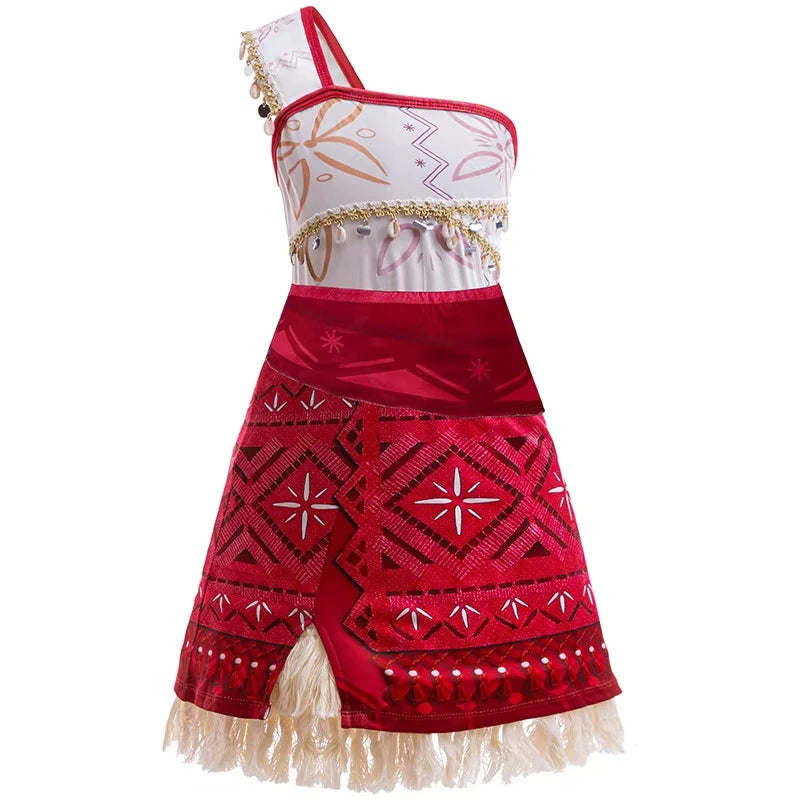 Moana 2 Dress for Girls Princess Costume with Accessories