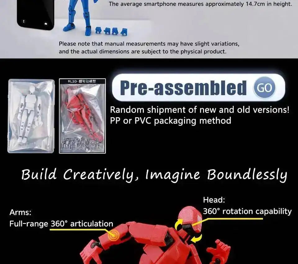 Titan 13 Action Figure 14cm Poseable Robot Model