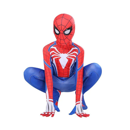 Kids Spider Superhero Costume with Mask Halloween Jumpsuit